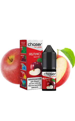 Солевая жидкость Chaser for Pod Apple (Чейзер Яблуко), 10 мл, 6%/60мг