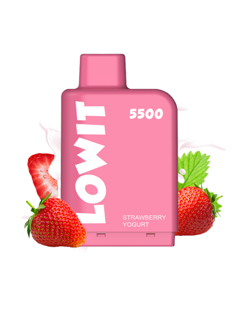 Заправленный картридж ELF BAR LOWIT 5500 Strawberry Yogurt