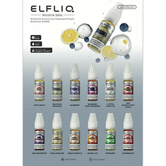 Elf Bar ELFLIQ (Эльф Бар ЭльфЛикью) - оригинальные жидкости на солевом никотине от ELFBAR