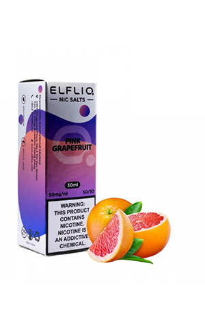 Солевая жидкость Elf Bar ELFLIQ Pink Grapefruit (Эльф Бар Эльфлик Розовый Грейпфрут) 30 мл, 5%/50мг