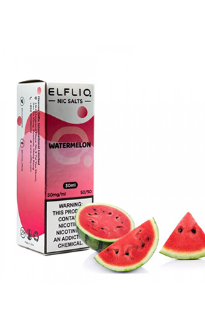 Солевая жидкость Elf Bar ELFLIQ Watermelon (Эльф Бар Эльфлик Арбуз) 30 мл, 5%/50мг