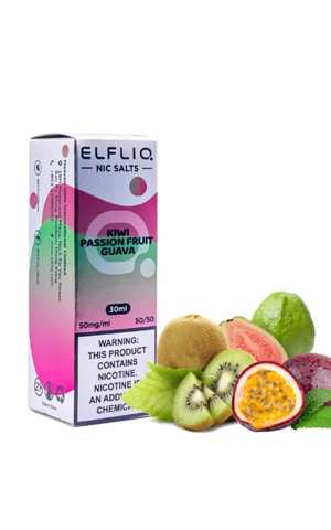 Elf Bar ELFLIQ Kiwi Passion Fruit Guava (Эльф Бар Киви Маркуйя Гуава 30 мл, 5%/50мг)