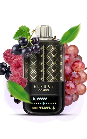 Elf Bar combo 25000 [5%] Blackcurrant raspberry and Grape