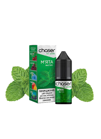 Солевая жидкость Chaser for Pod Mint (Чейзер Мята), 10 мл, 3%/30мг