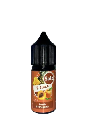 Заправка для ПОД систем T-juice Peach Pineapple (Flavorlab), 30 мл, 50мг/5% - Ти-Джус Персик Ананас