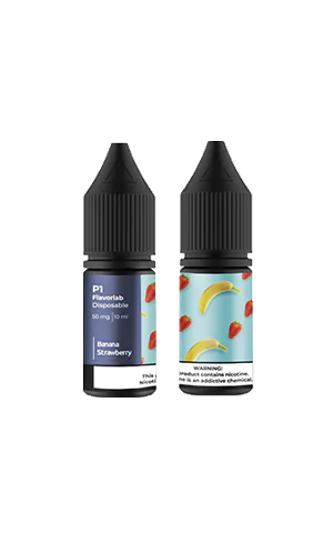 Солевая жидкость Flavorlab P1 Banana Strawberry 10 мл 50мг/5% - Флаворлаб П1 Банан Клубника