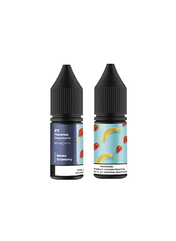 Солевая жидкость Flavorlab P1 Banana Strawberry 10 мл 50мг/5% - Флаворлаб П1 Банан Клубника