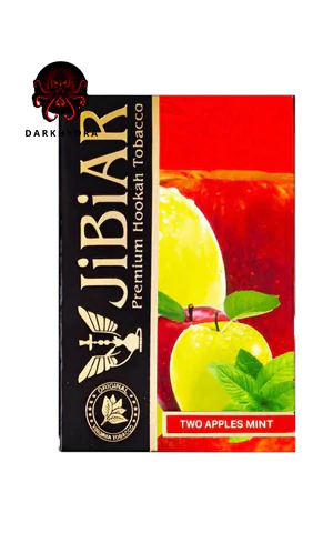 Табак для кальяна JiBiAR Two Apples Mint (Джибиар Двойное Яблоко с Мятой) 50 грамм