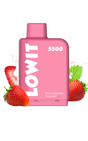 Заправленный картридж ELF BAR LOWIT 5500 Strawberry Yogurt