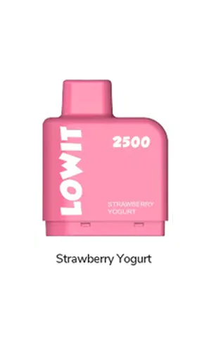 Заправленный картридж ELF BAR LOWIT 2500 Strawberry Yogurt (Клубничный Йогурт)