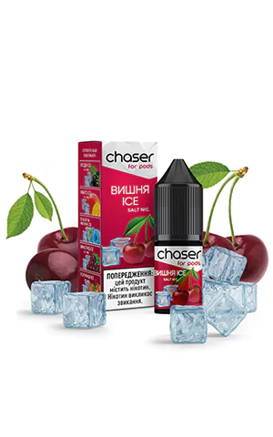 Солевая жидкость Chaser for Pod Cherry Ice (Чейзер Вишня Айс), 10 мл, 3%/30мг