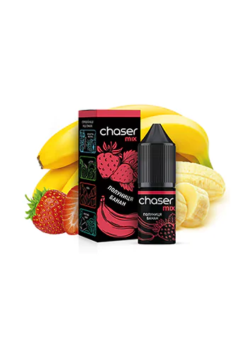 Солевая жидкость Chaser for Pod Strawberry Banana (Чейзер Клубника Банан), 10 мл, 5%/50мг