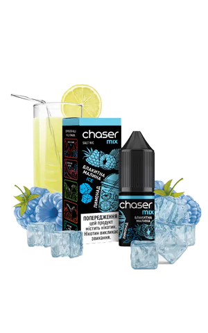 Солевая жидкость Chaser for Pod Blue Raspberry Lemonade Ice (Чейзер Лимонад из Голубой Малины Айс), 10 мл, 5%/50мг