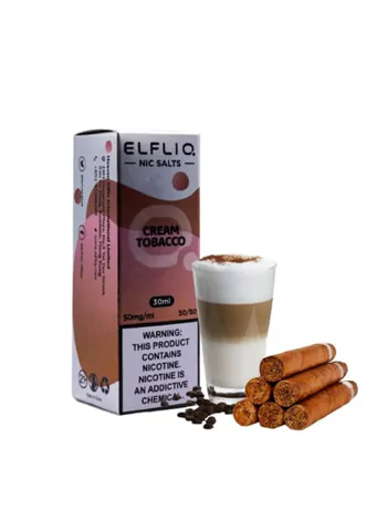 Солевая жидкость Elf Bar ELFLIQ Cream Tobacco (Эльф Бар Крем Табак 30 мл, 5%/50мг
