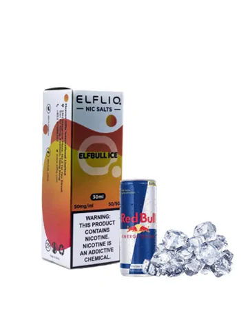 Солевая жидкость Elf Bar ELFLIQ Elfbull Ice (Эльф Бар Ред Булл Айс 30 мл, 5%/50мг)