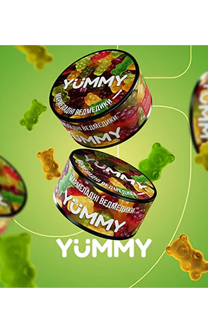 купить Табак для кальяна YUMMY Jelly Bears (Ямми Мармеладные Мишки) 100 грамм