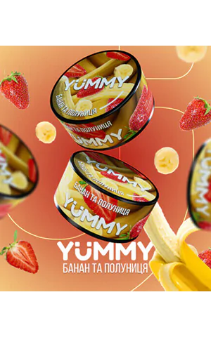 Табак для кальяна YUMMY Banana Strawberry (Ямми Банан и Клубника)