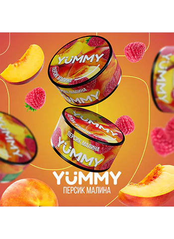 Табак для кальяна YUMMY Peach Raspberry (Ямми Персик Малина ) 100 грамм