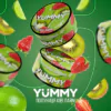 Табак для кальяна YUMMY Kiwi Strawberry Lime (Ямми Киви Клубника Лайм ) 100 грамм