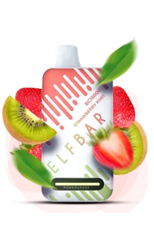 Strawberry Kiwi - одноразовая перезаряжаемая ПОД система Эльф Бар Клубника Киви